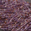 Close-up of purple and brown gemstones