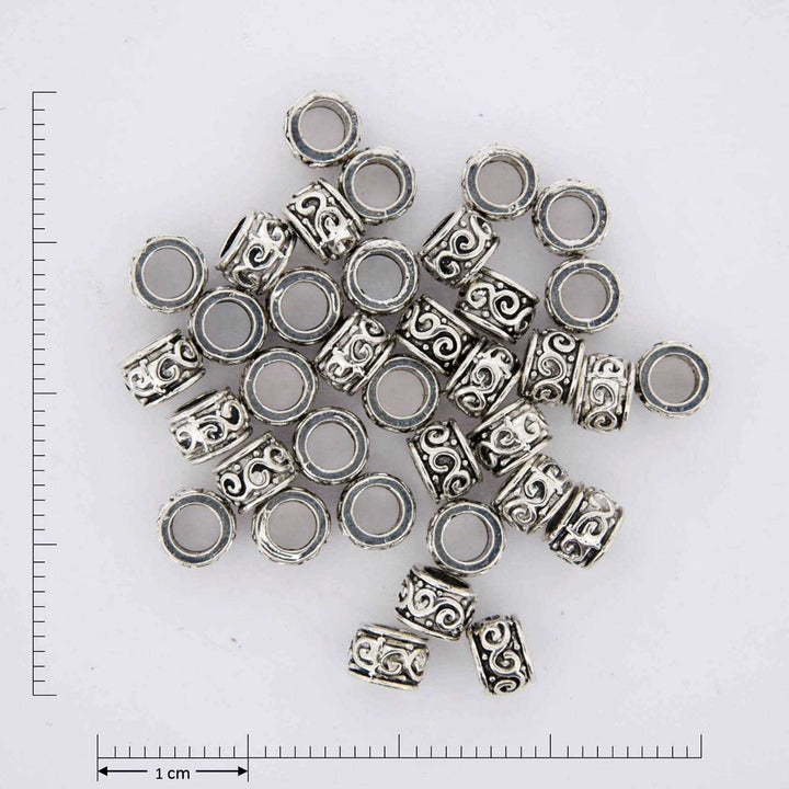 Swirly Band Silver Jewelry Findings.