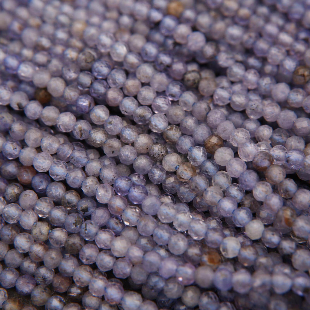 Close-up of small purple beads