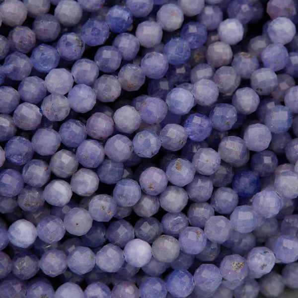 Close-up of purple beads with a blurred background