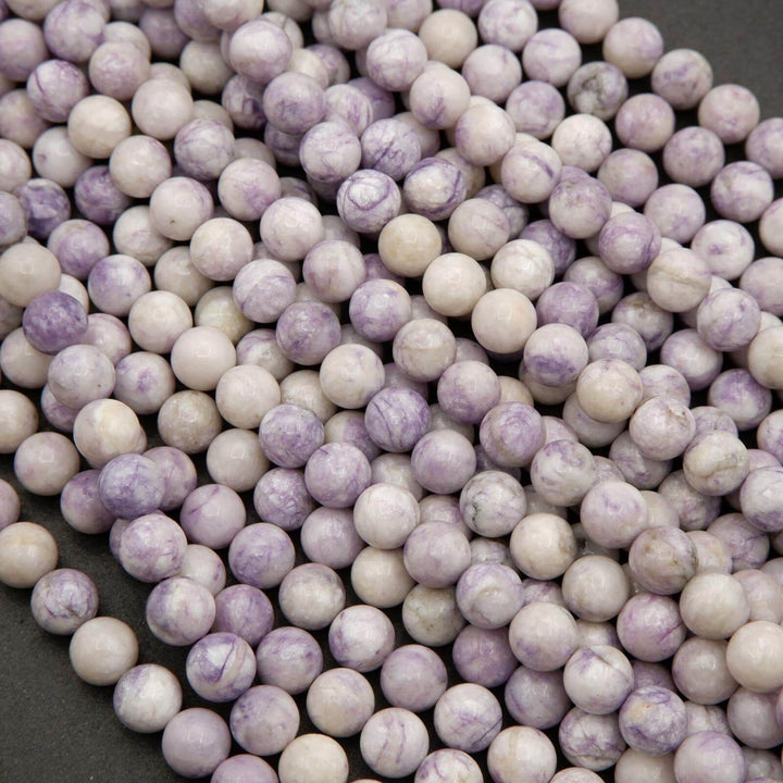 Purple Tiffany Jasper · Smooth · Round · 6mm, 8mm, Tejas Beads, Beads