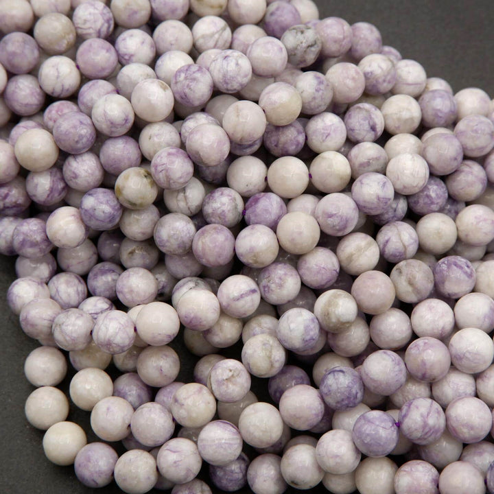 Purple Tiffany Jasper · Smooth · Round · 6mm, 8mm, Tejas Beads, Beads