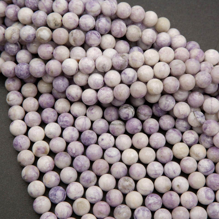 Purple Tiffany Jasper · Smooth · Round · 6mm, 8mm, Tejas Beads, Beads