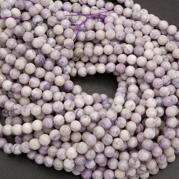 Purple Tiffany Jasper · Smooth · Round · 6mm, 8mm, Tejas Beads, Beads