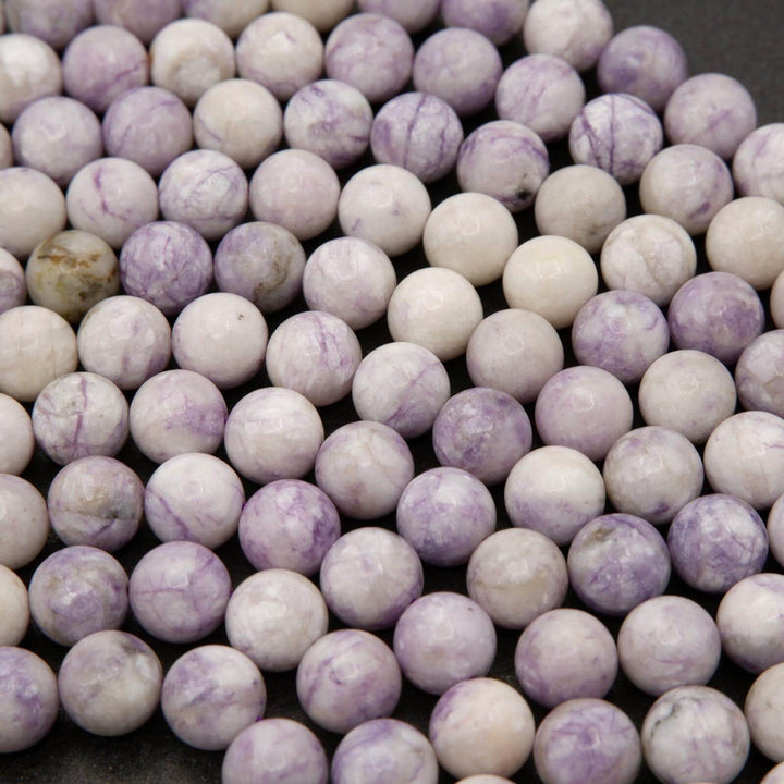 Purple Tiffany Jasper · Smooth · Round · 6mm, 8mm, Tejas Beads, Beads