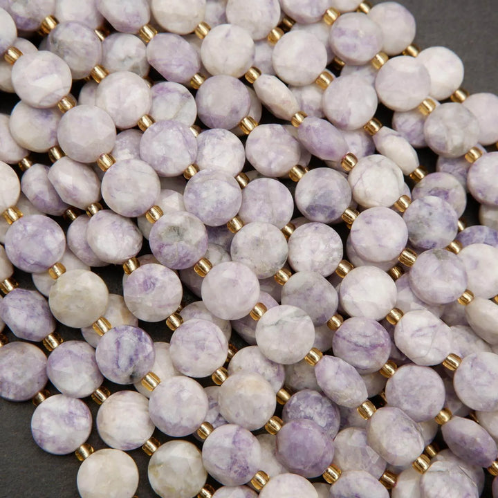Purple Tiffany Jasper · Faceted · Coin · 8mm, 10mm, Tejas Beads, Beads