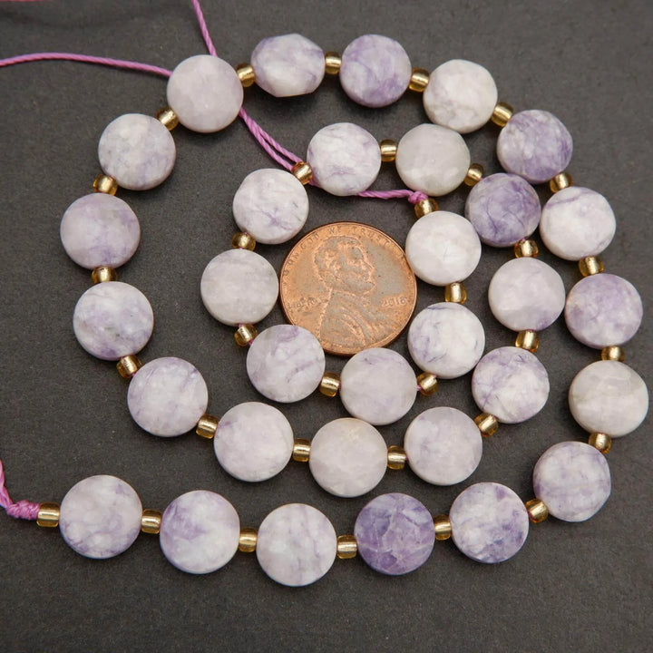 Purple Tiffany Jasper · Faceted · Coin · 8mm, 10mm, Tejas Beads, Beads