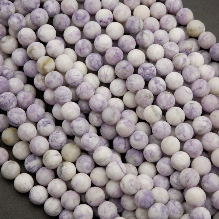 Purple Tiffany Jasper · Matte · Round · 8mm, Tejas Beads, Beads