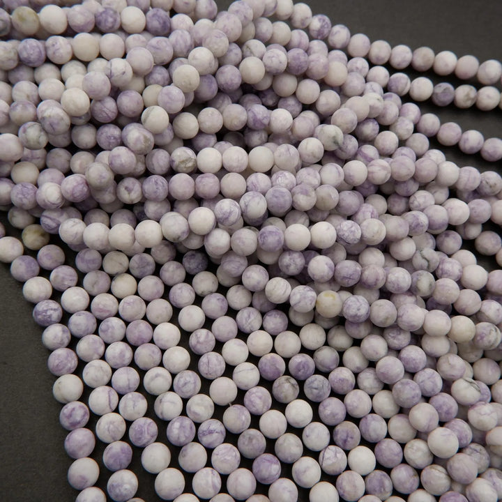Purple Tiffany Jasper · Matte · Round · 8mm, Tejas Beads, Beads