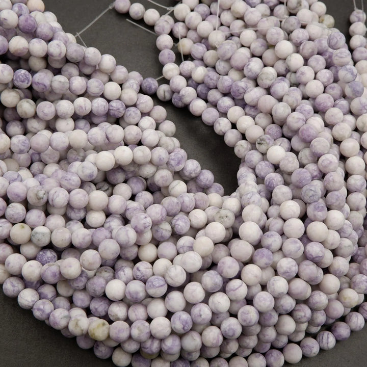 Purple Tiffany Jasper · Matte · Round · 8mm, Tejas Beads, Beads