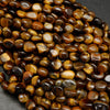 Tiger beads pebble beads.