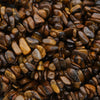 Close-up of brown and yellow tiger eye stones