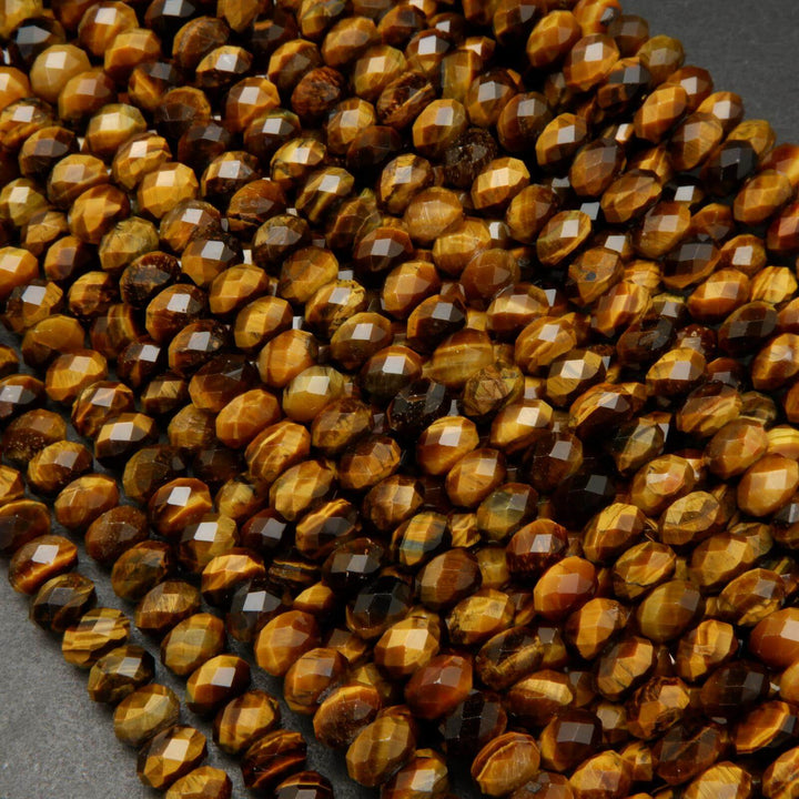 Tiger Eye Faceted Beads.