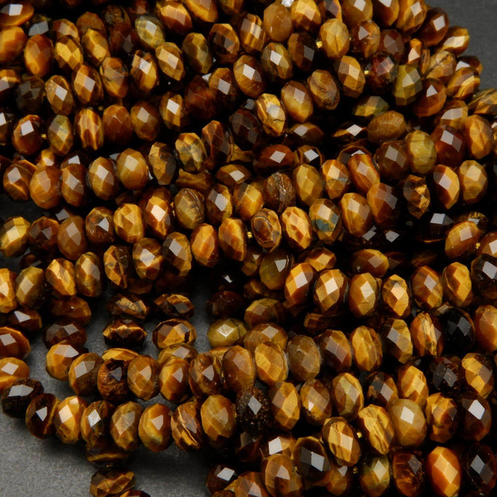 Tiger Eye Faceted Beads.