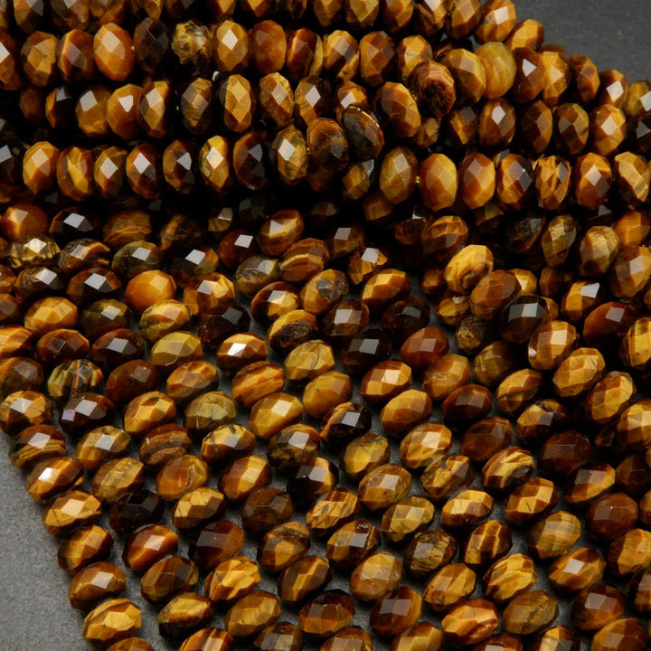 Tiger Eye Faceted Beads.