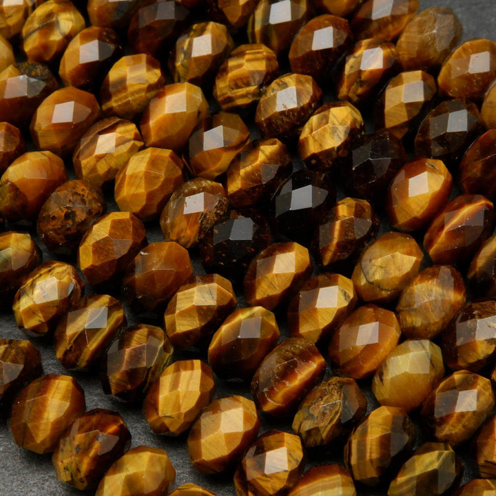 Tiger Eye Faceted Beads.