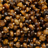 Tiger's Eye · Faceted · Rondelle · 6x8mm, Tejas Beads, Beads