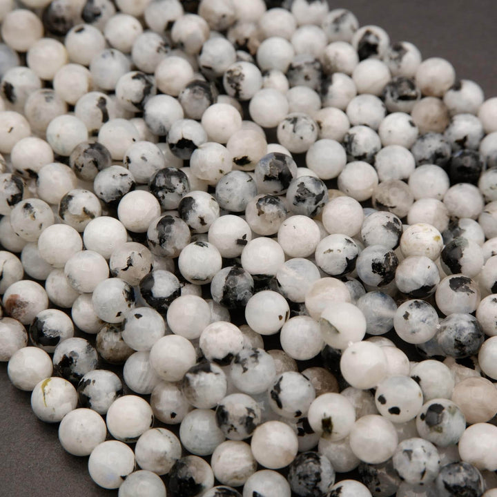Tourmalated Moonstone · Smooth · Round · 4mm, 6mm, 8mm, 10mm **CLEARANCE**, Tejas Beads, Beads