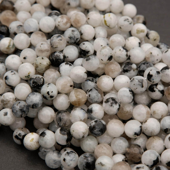 Tourmalated Moonstone · Smooth · Round · 4mm, 6mm, 8mm, 10mm **CLEARANCE**, Tejas Beads, Beads