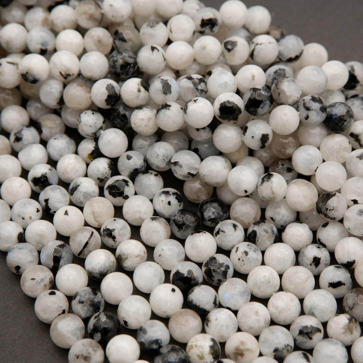 Tourmalated Moonstone · Smooth · Round · 4mm, 6mm, 8mm, 10mm **CLEARANCE**, Tejas Beads, Beads