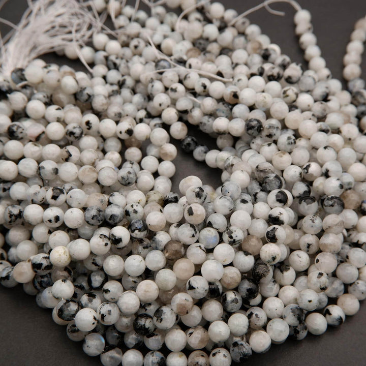 Tourmalated Moonstone · Smooth · Round · 4mm, 6mm, 8mm, 10mm **CLEARANCE**, Tejas Beads, Beads