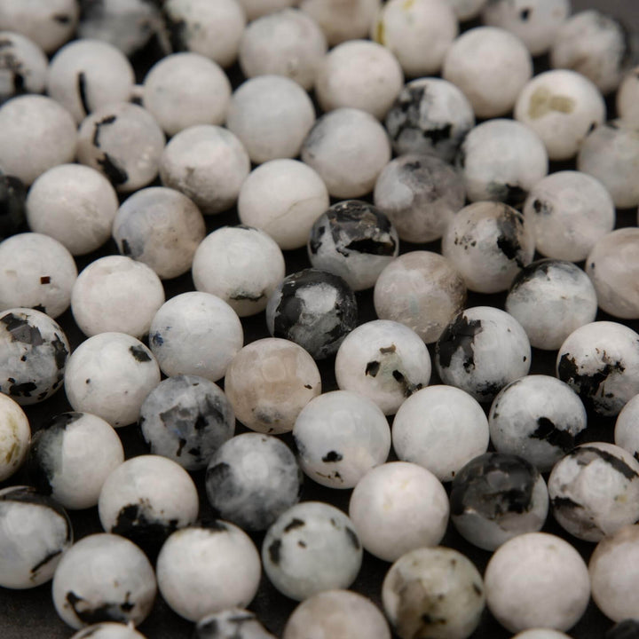 Tourmalated Moonstone · Smooth · Round · 4mm, 6mm, 8mm, 10mm **CLEARANCE**, Tejas Beads, Beads