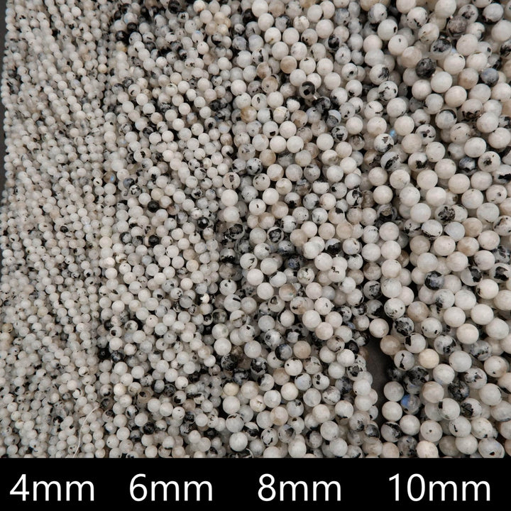 Tourmalated Moonstone · Smooth · Round · 4mm, 6mm, 8mm, 10mm **CLEARANCE**, Tejas Beads, Beads