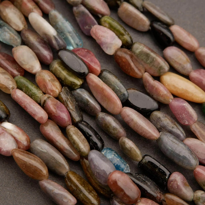 Watermelon Tourmaline · Smooth · Pebbles · 6mm, Tejas Beads, Beads
