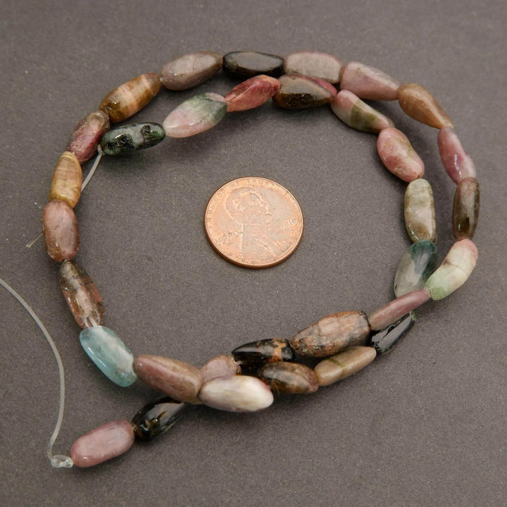 Watermelon Tourmaline · Smooth · Pebbles · 6mm, Tejas Beads, Beads