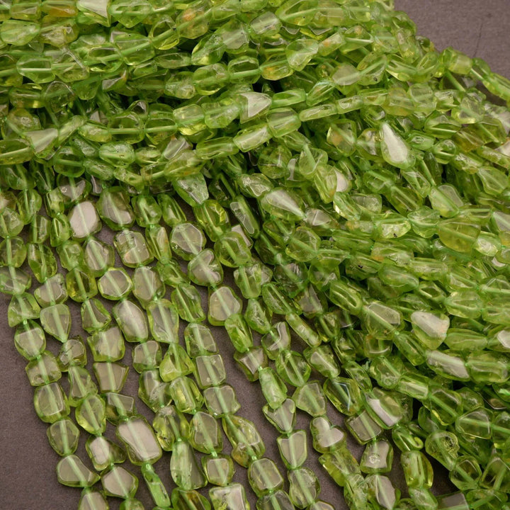 Peridot · Smooth · Freeform Nugget Slices · 6mm, Tejas Beads, Uncategorized