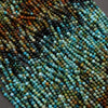 Close-up of multicolored beads on a string