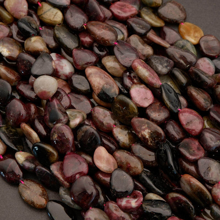 Watermelon Tourmaline · Smooth · Freeform Nuggets · 10mm, 11mm, Tejas Beads, Beads