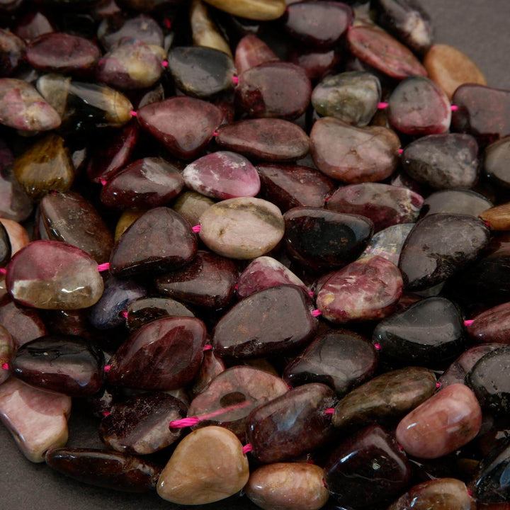 Watermelon Tourmaline · Smooth · Freeform Nuggets · 10mm, 11mm, Tejas Beads, Beads