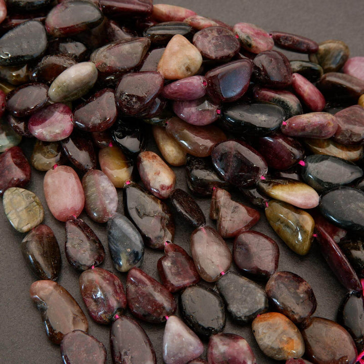Watermelon Tourmaline · Smooth · Freeform Nuggets · 10mm, 11mm, Tejas Beads, Beads