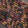 Multicolored gemstones on a dark background