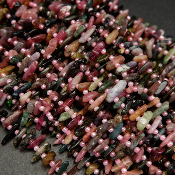 Watermelon Tourmaline Beads.