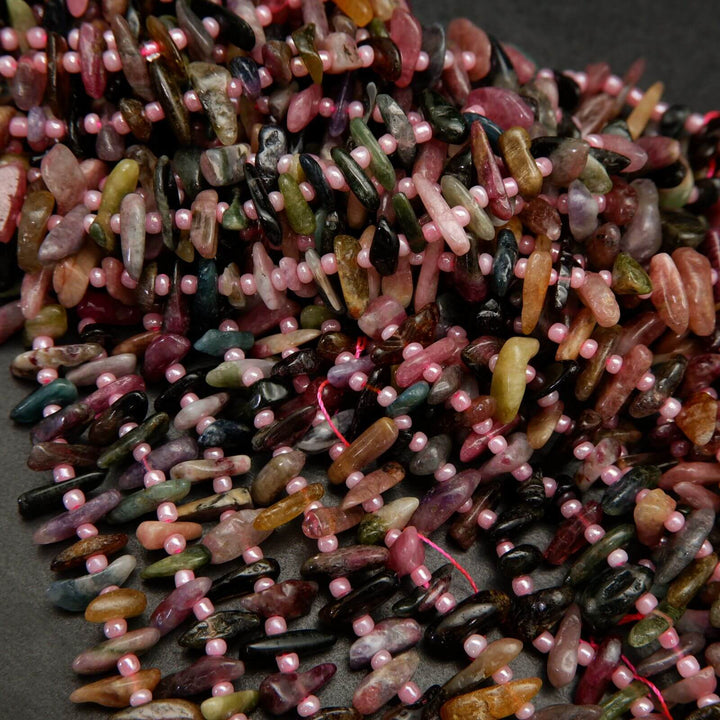 Watermelon Tourmaline Beads.