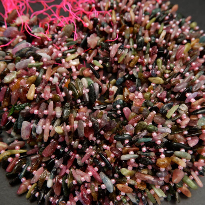 Watermelon Tourmaline Beads.