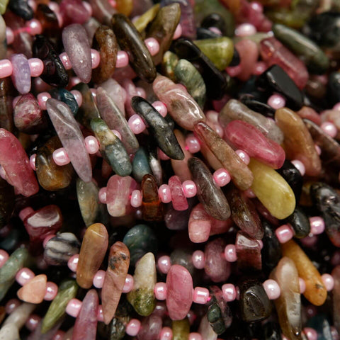Watermelon Tourmaline Beads.