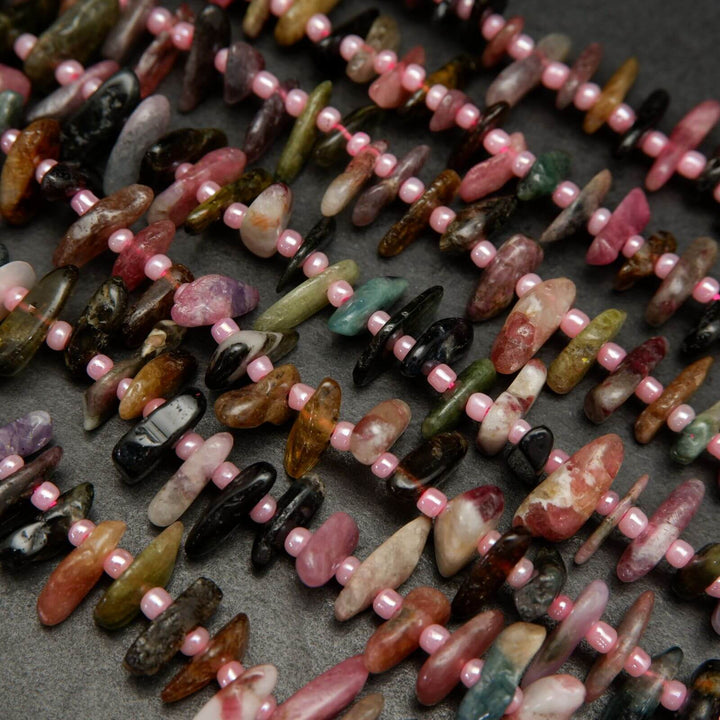 Watermelon Tourmaline Beads.