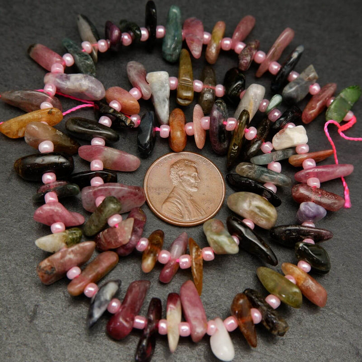 Watermelon Tourmaline Beads.