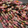 Watermelon Tourmaline Chip Beads.