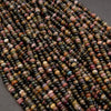 Multicolor tourmaline beads.