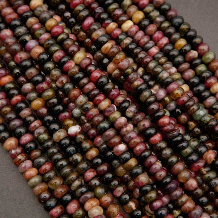Watermelon Tourmaline · Smooth · Rondelle · 6mm, 7mm, Tejas Beads, Beads