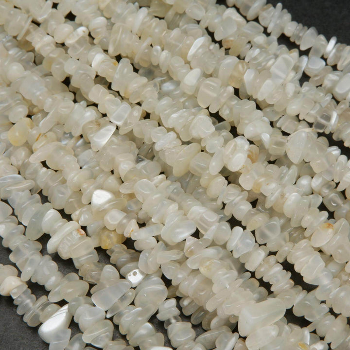 White Moonstone Beads.