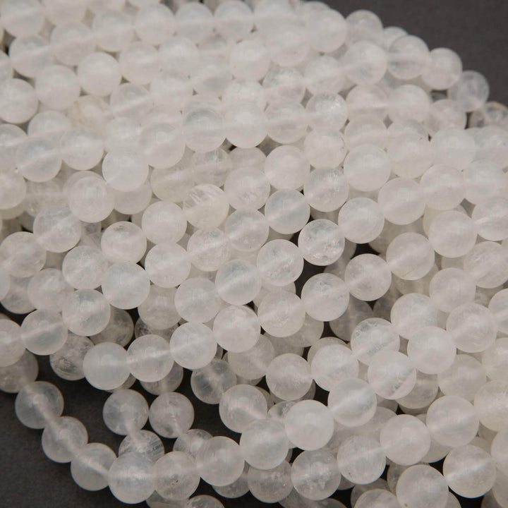 White Moonstone Beads.