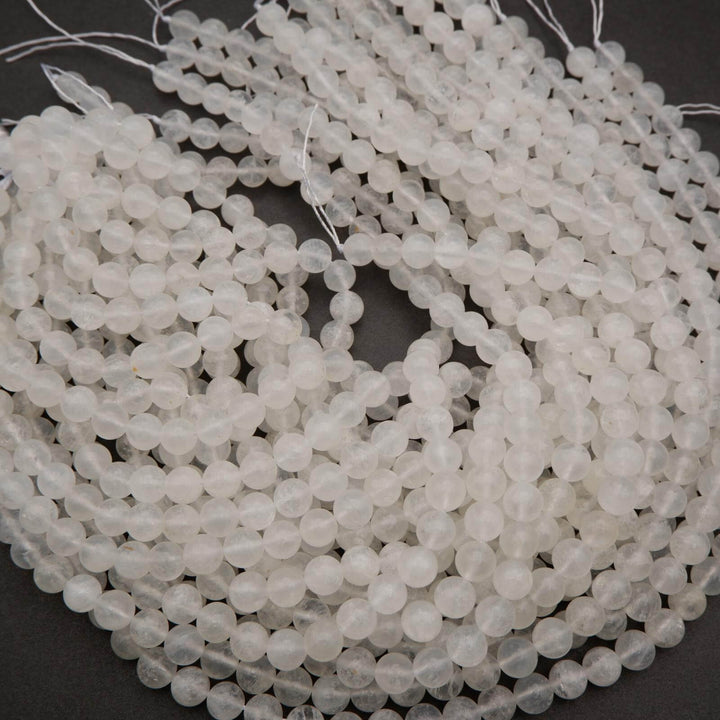 White Moonstone Beads.