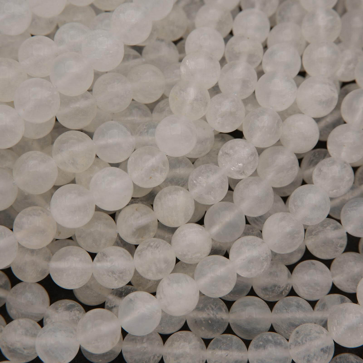 White Moonstone · Smooth · Round · 6mm, 8mm– Tejas Beads
