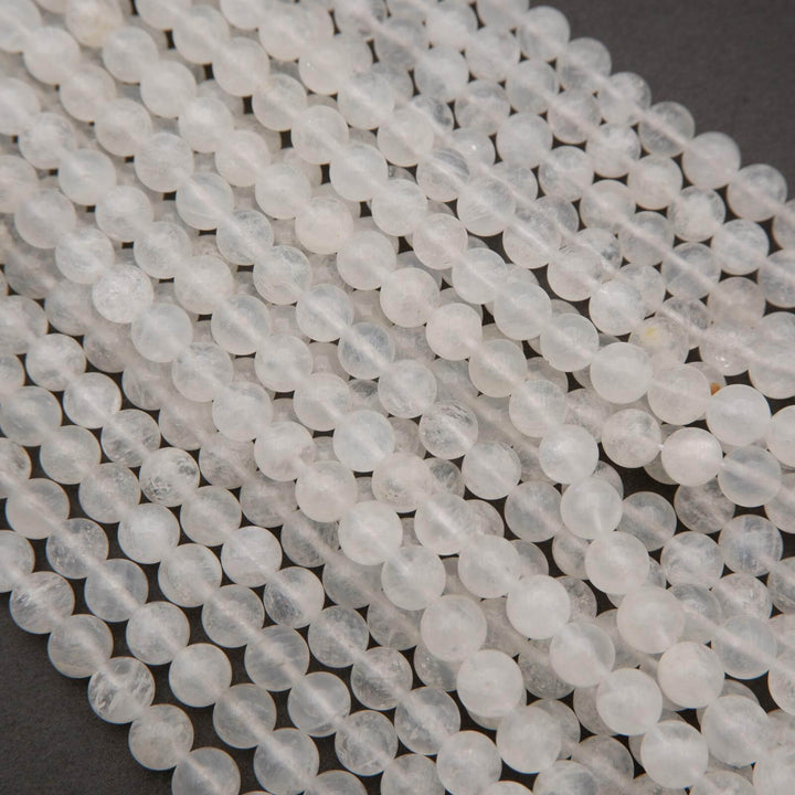 White Moonstone Beads.