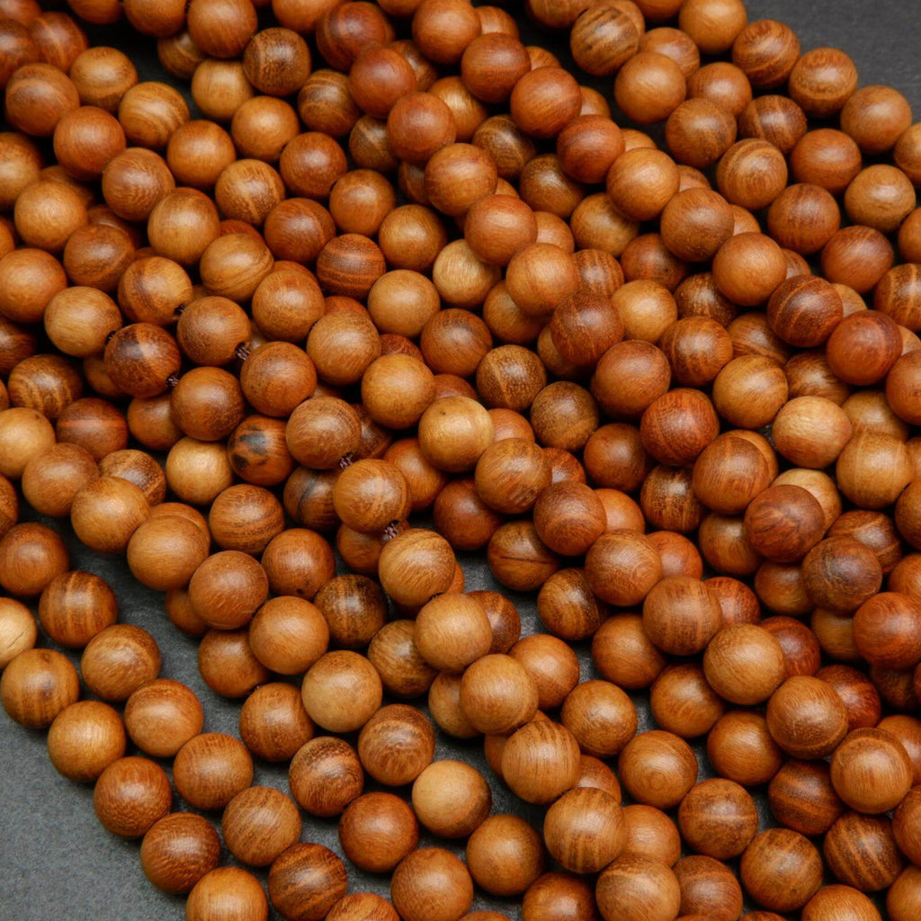Wood beads.